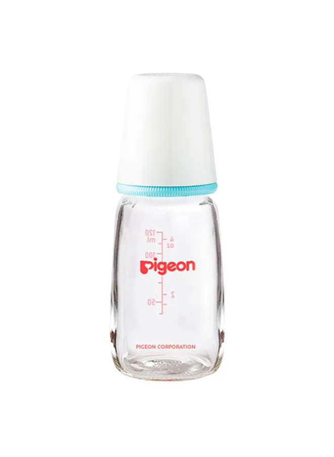 pigeon Glass Nurser K-4 120Ml - Slim Neck Nipples - Assorted