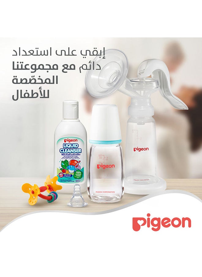 pigeon - رضاعة زجاجية K-4 120 مل - حلمات ذات رقبة رفيعة - Image 1