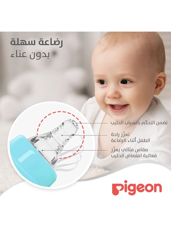 pigeon - رضاعة زجاجية K-4 120 مل - حلمات ذات رقبة رفيعة - Image 1