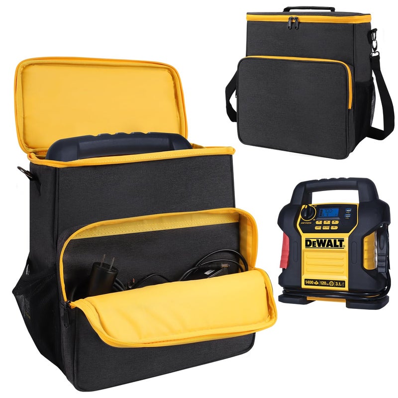 LOTCAIN Storage Bag for Car Battery Jump StarterCarry Case Compatible with DEWALT DXAEJ14 Digital Portable Power Station Air CompressorCar Jump Starter Power Bank Bag