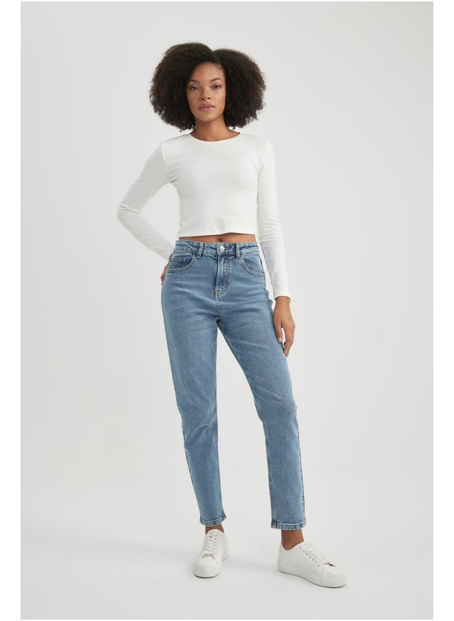 DeFacto - Woman Comfort Mom Denim Trousers - Image 1