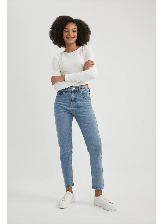DeFacto - Woman Comfort Mom Denim Trousers - Image 1