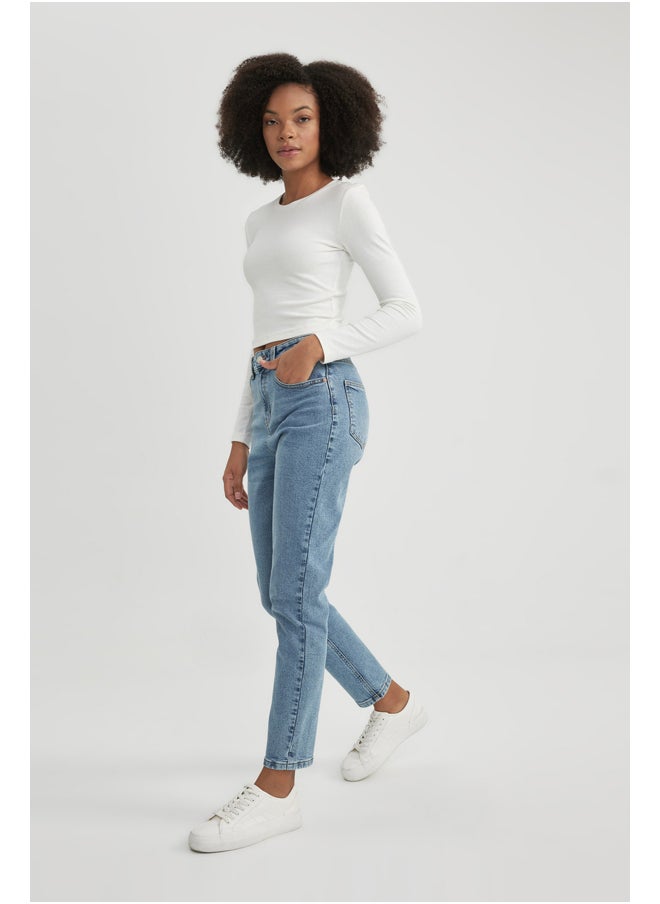 DeFacto - Woman Comfort Mom Denim Trousers - Image 1