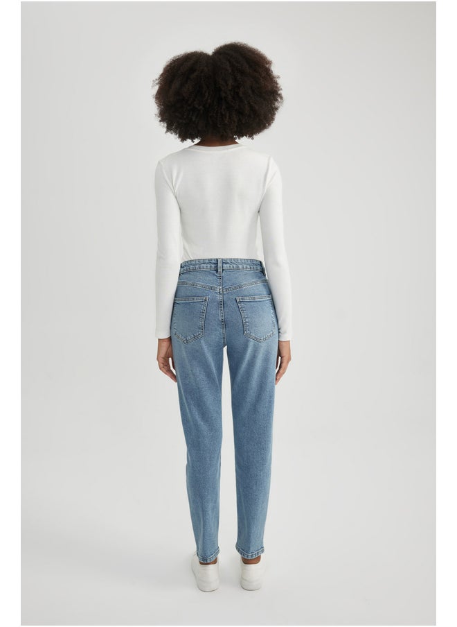 DeFacto - Woman Comfort Mom Denim Trousers - Image 1