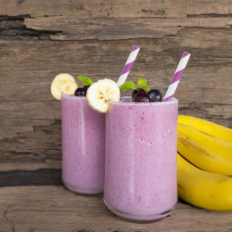 ALINK 100 Purple and White Striped Paper Straws  Biodegradable Disposable Drinking Straws for Valentine's Day  Halloween  Bridal Shower  Brithday  New Year  Party Decoration - Image 4