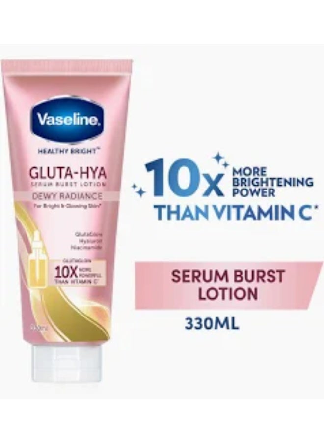 Vaseline لوشن فازلين غلوتا-هيا للإشراقة الرطبة للوجه والجسم | يمنح بشرة أكثر إشراقًا | مرطب مدعم بالغلوتاثيون والنياسيناميد، 300 مل - Image 3