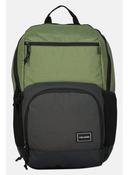 Volcom Men Embroidered Backpack 45 H x 36 L x 12 W cm, Olive Combo  - Image 1