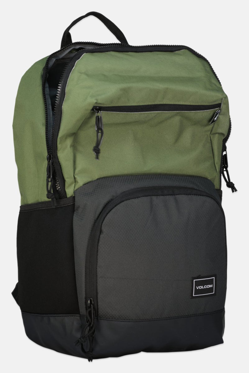 Volcom Men Embroidered Backpack 45 H x 36 L x 12 W cm, Olive Combo  - Image 3