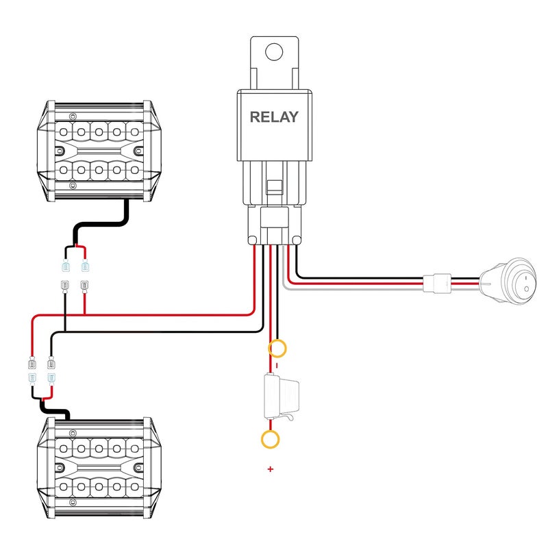 Nilight LED Light Bar 2PCS 60W 4Inch Triple Row Spot Flood Combo Lights w/Wiring Kit for Fog Driving Work Lighting on Off-Road Truck Tractor SUV ATV UTV Golf Cart Boats - Image 5