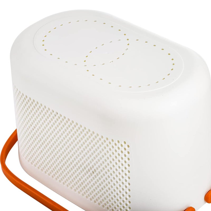 TRADY 4 Pack Plastic Storage Baskets with Handles Portable Shower Caddy Shelf Organizers Basket Stackable Toiletry Bag for Bathroom Kitchen Dorm Room Pantry Garage Bedroom - Image 5