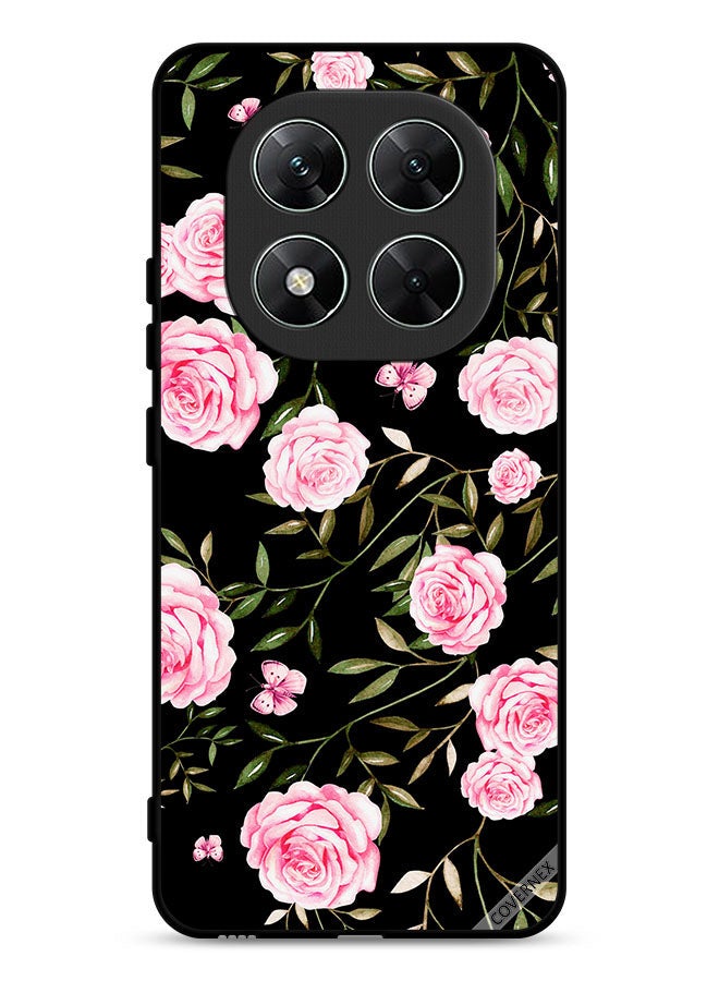 Covernex Xiaomi Redmi Note 14 Pro 5G Protective Case Cover Rose In Bunches Of Small Leaves - Image 1