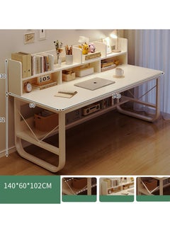 Alissa 140 cm Home Office Desk with Storage （white-140*60cm）  - Image 4