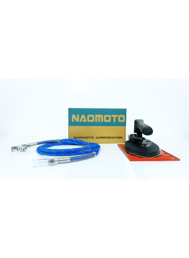 Naomoto Japan HSL 620 All Steam Iron 2.0m Steam Teflon Hose With Inner Tube and junction Set Drain Condition on Hose made in Japan - Image 1