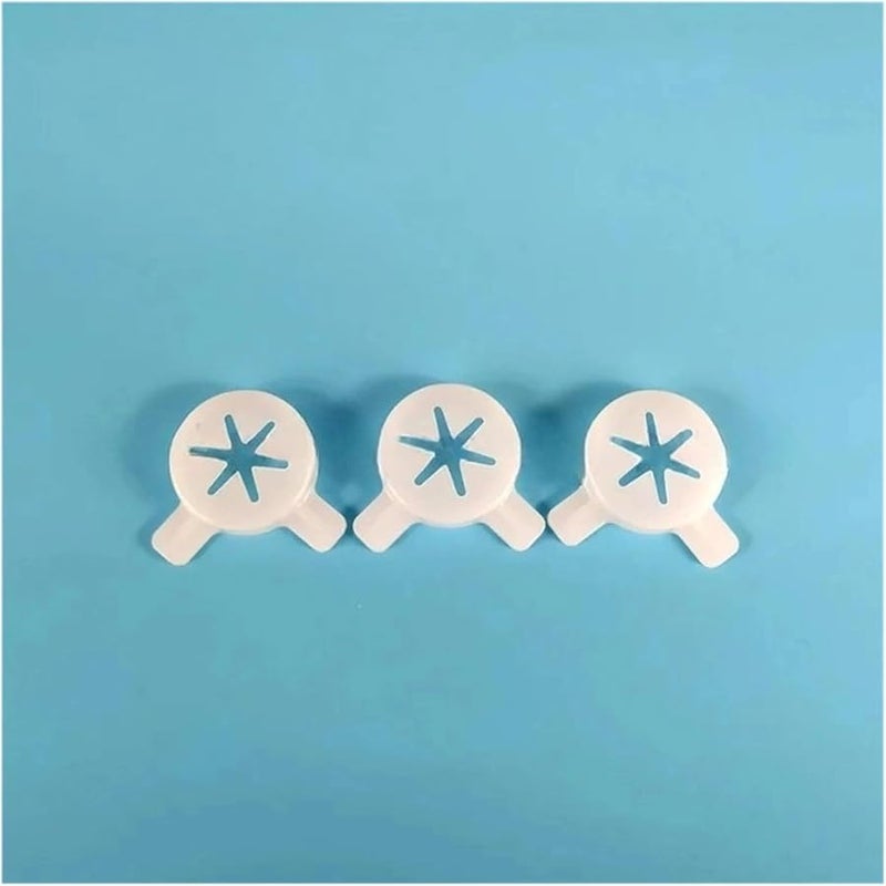 3 Pcs 29mm Hexagram Snowflake Ice Cream Machine Nozzle Lids Accessories - Image 4