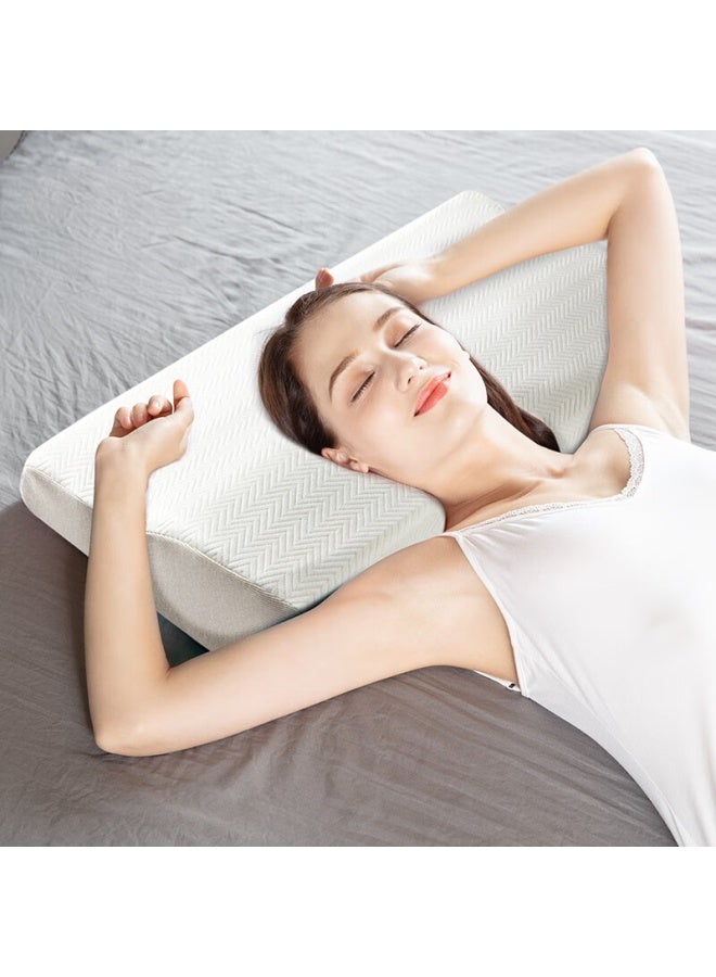 Jago Jiaoao Pillow, Slow Rebound Memory Foam Pillow Core, Deep Sleep, Adult Cervical Spine Sleep Pillow, Butterfly Low Pillow, White - Image 5