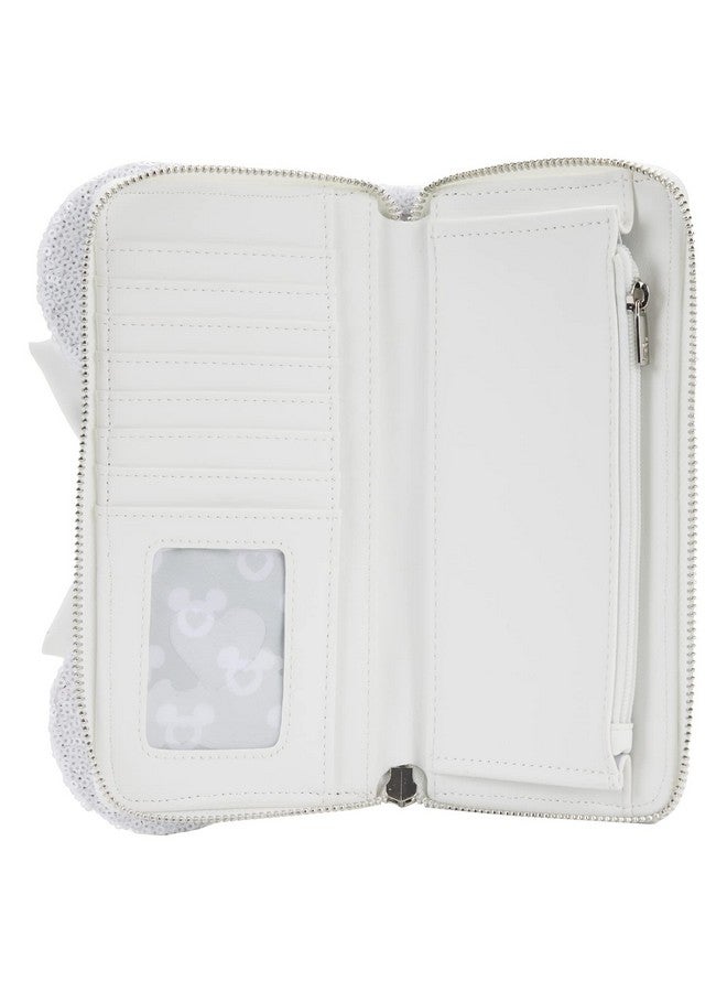 Loungefly Women'S Disney Minnie Sequin Wedding Ziparound Wallet - Image 4