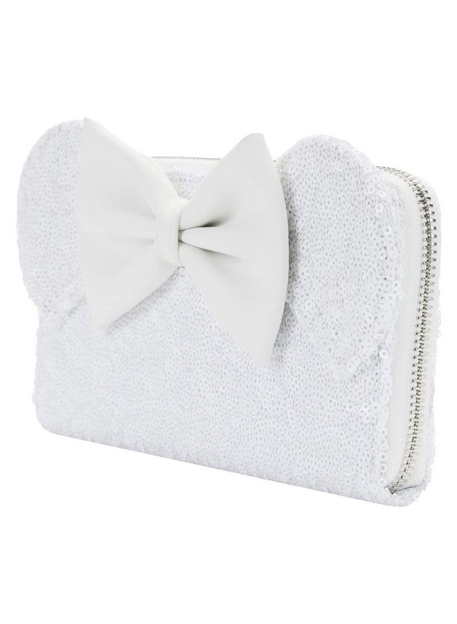 Loungefly Women'S Disney Minnie Sequin Wedding Ziparound Wallet - Image 3