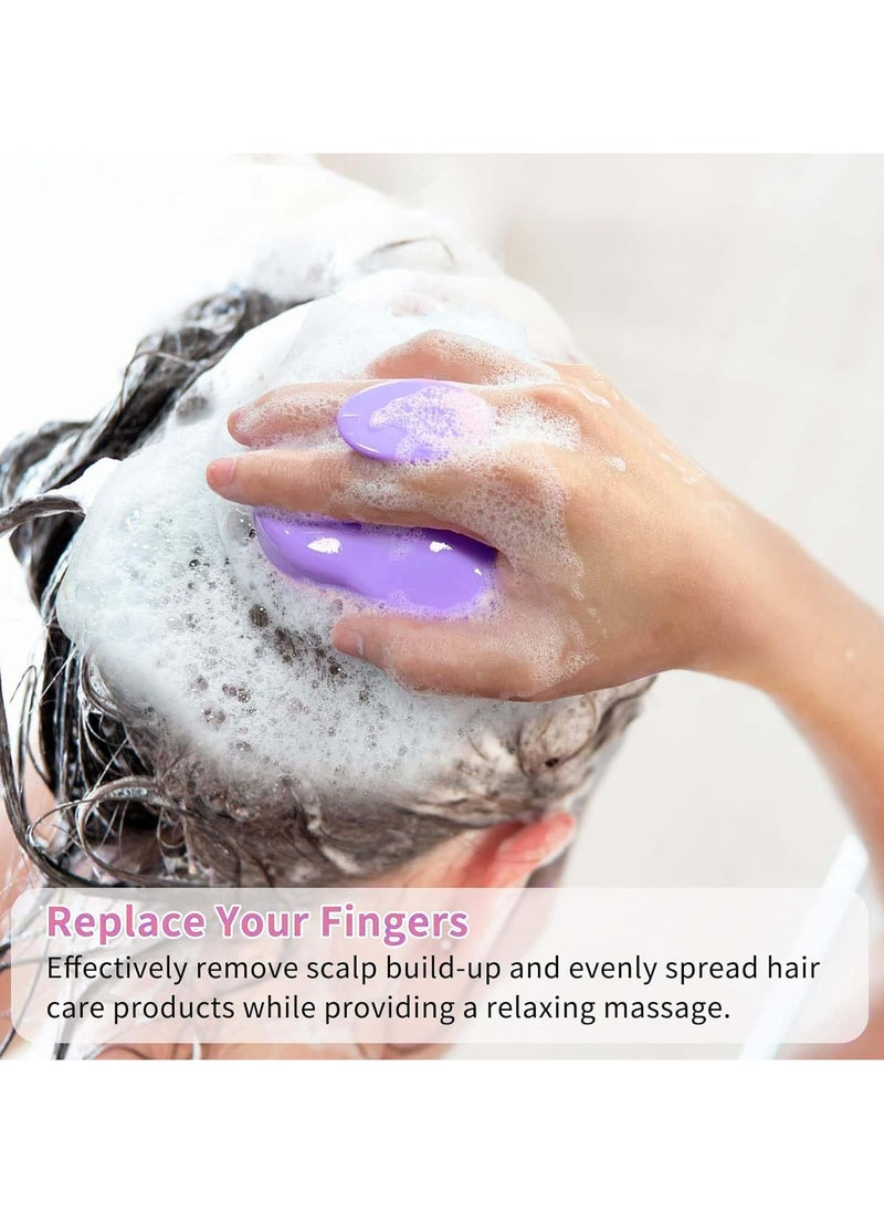 Oasisgalore - Root Comb Applicator Bottle,Scalp Massager Shampoo Brush+ Squeeze Comb Applicator Bottle with Graduated Scale Head Relaxation Tools for Home Salon Comb Applicators - Image 1