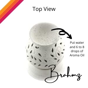 BRAHMZ Brahmz Electric Aroma Oil Diffuser Elegant Matki Shape for Home and Office with Bulb and Sandal Aroma Oil Sandal  - Image 4