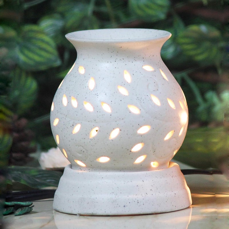 BRAHMZ Brahmz Electric Aroma Oil Diffuser Elegant Matki Shape for Home and Office with Bulb and Sandal Aroma Oil Sandal  - Image 2