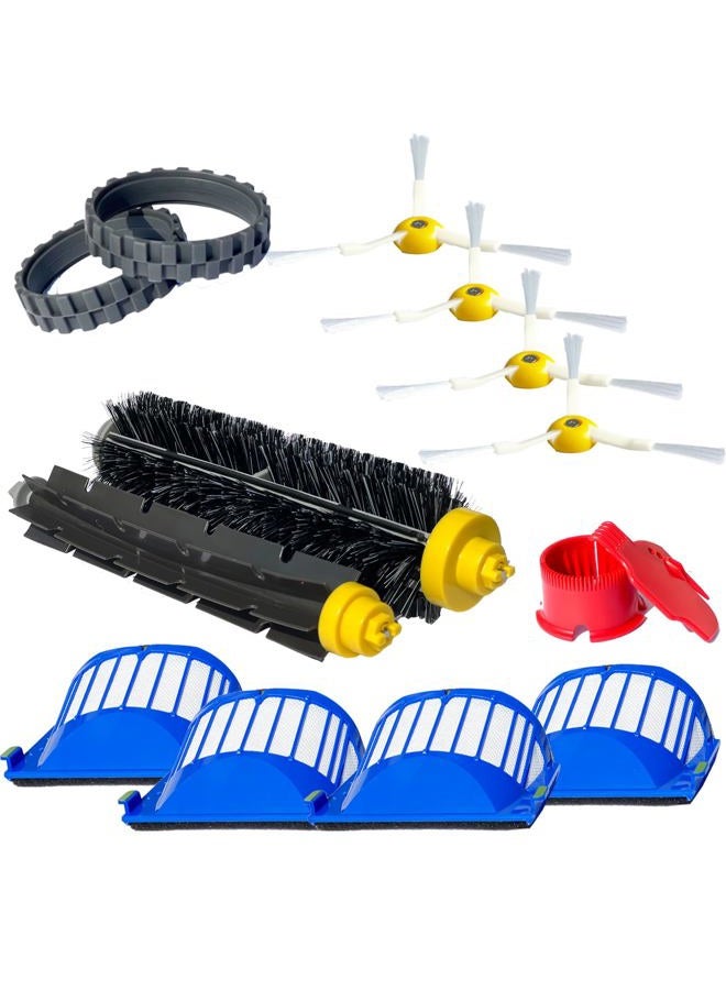 JoyBros Replacement Parts Accessories Compatible for iRobot Roomba All 600 Series: 670 671 675 677 690 692 694 650 665 Side Main Roller Brush Filter Wheel Tires - Image 1
