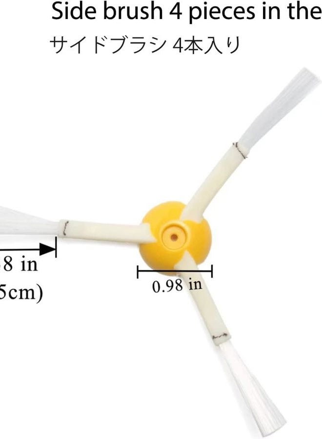 JoyBros Replacement Parts Accessories Compatible for iRobot Roomba All 600 Series: 670 671 675 677 690 692 694 650 665 Side Main Roller Brush Filter Wheel Tires - Image 3