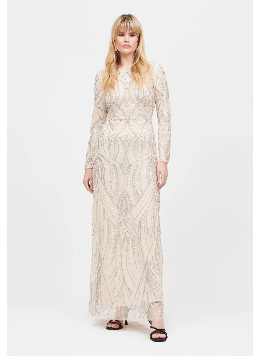 ماري Amora Modest Embellished Sequin Maxi Dress