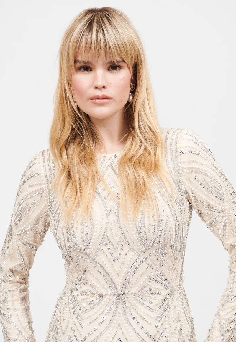 MARYISA Embellished Evening Dress