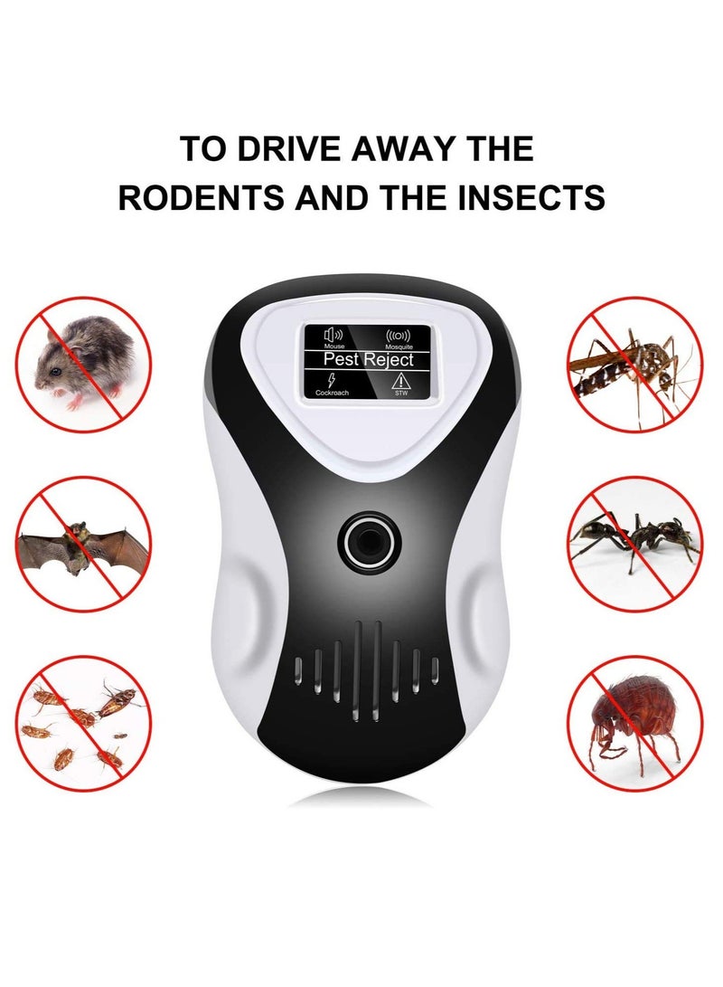 Dual Ultrasonic Pest Repeller - 4 Frequency Safe for Humans & Pets, Effective Against Rodents, Insects, Mosquitoes & More - 2 Pack for Home & Garden Use - Image 5