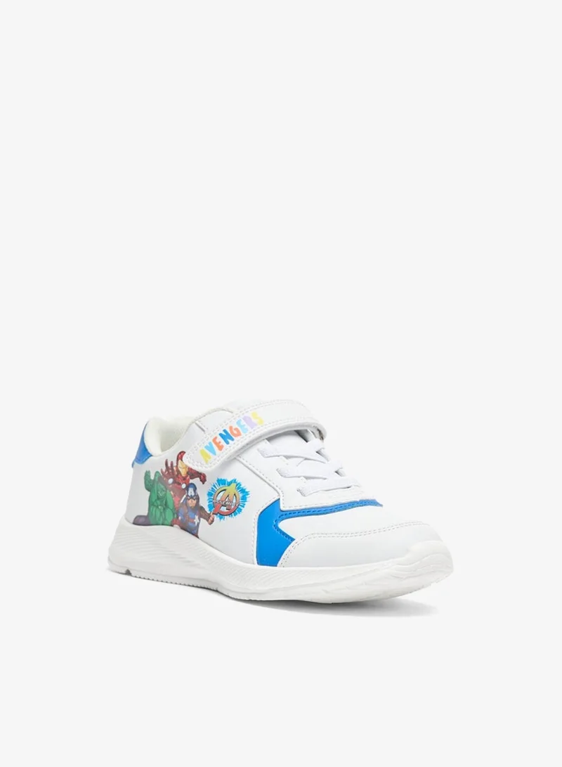 MARVEL Marvel Avengers Print Sneakers with Hook and Loop Closure