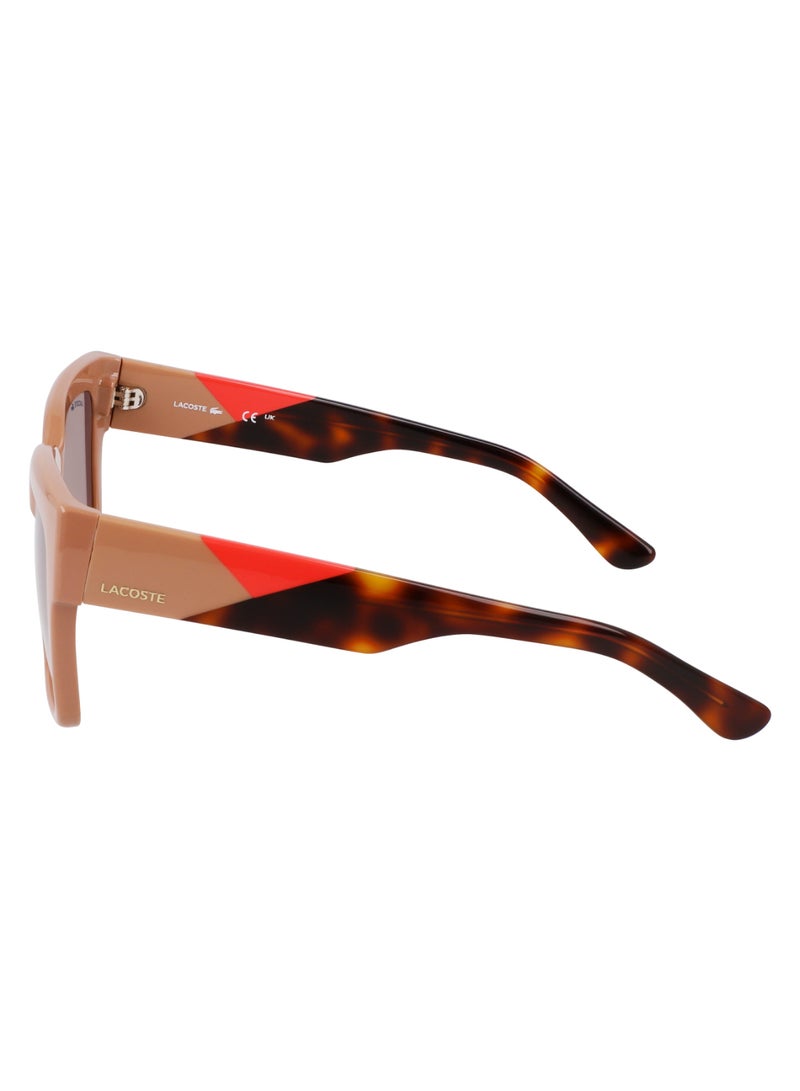 LACOSTE FULL RIM BIO INJ-G820 RECTANGLE LACOSTE SUNS L6033S  5517 (264) BEIGE - Image 4