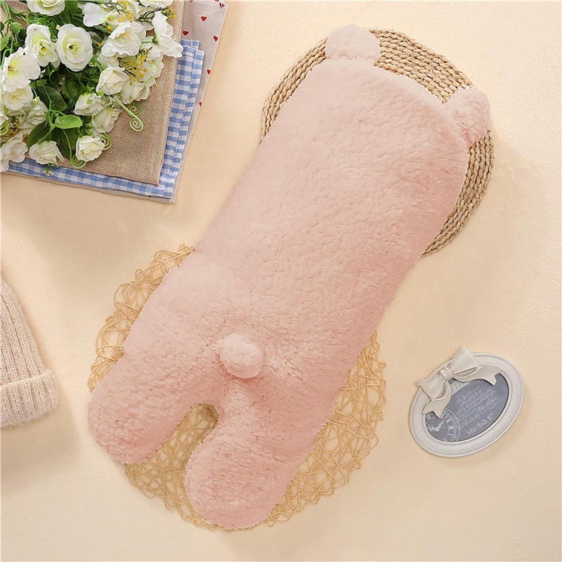 Nunibum Baby Swaddle Blanket Boys Girls Cute Bear Plush Essential Receiving Blanket Ultra-Soft Newborn Registry Sleeping Wraps for Infant 0-6 Months - Pink - Image 3