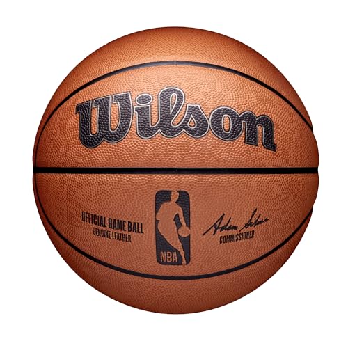 WILSON NBA Official Game Basketball - Brown, Size 7-29.5" - Image 1