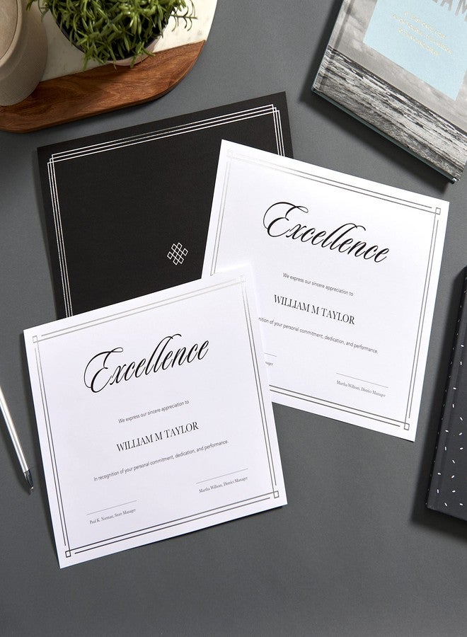 Gartner Studios Simple Silver Foil Certificate Paper, Personalized Stationery, Foil Stamping, 8.5” x 11”, 15 Count - Image 3