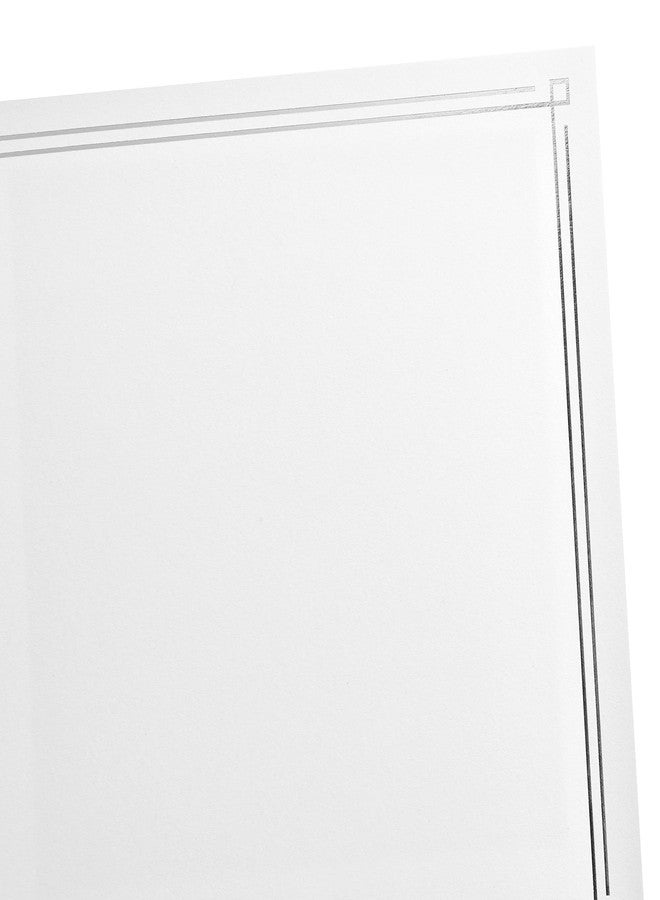 Gartner Studios Simple Silver Foil Certificate Paper, Personalized Stationery, Foil Stamping, 8.5” x 11”, 15 Count - Image 2