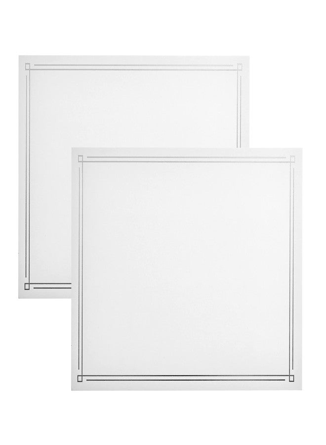 Gartner Studios Simple Silver Foil Certificate Paper, Personalized Stationery, Foil Stamping, 8.5” x 11”, 15 Count - Image 1