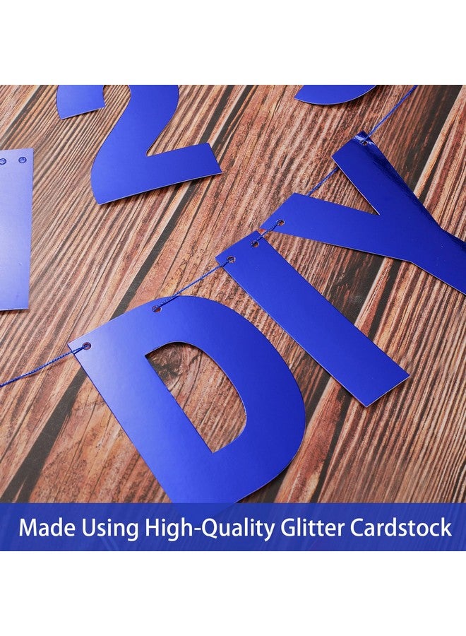 TaoBary 112 Pcs DIY Letter Custom Banner Glitter Customizable Banner Kit Including 107 Letters and Numbers 3 Rope for Valentine Birthday Party(Bright Blue) - Image 4