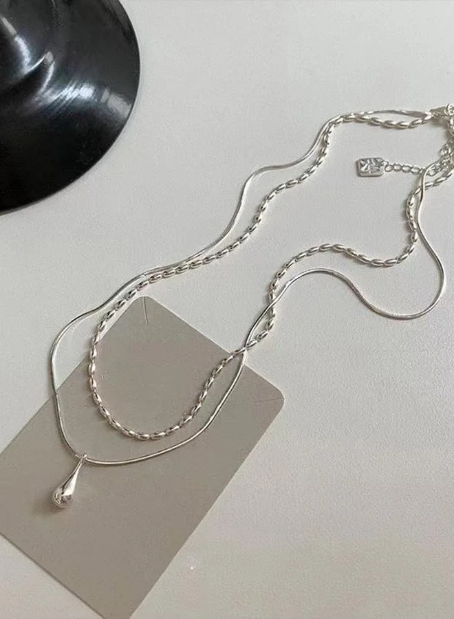 تايك تو Faux Pearl Layered Necklace