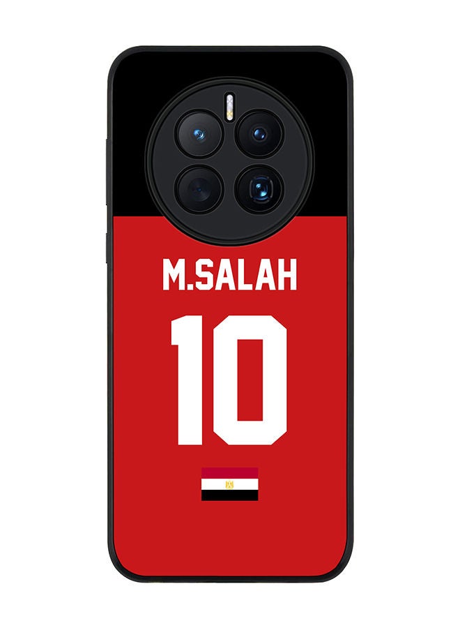 Stylizedd Rugged Black edge case for Huawei Mate 50 Slim fit Soft Case Flexible Rubber Edges Anti Drop TPU Gel Thin Cover - Football Team - Egypt Player Name - M.Salah - Image 1