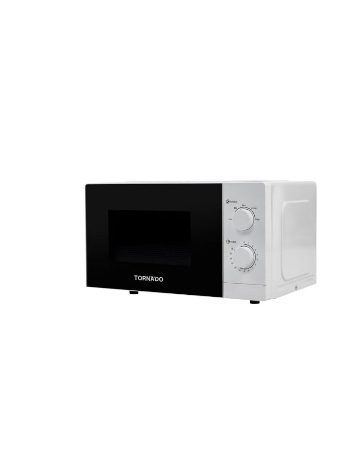 TORNADO 20 Liters Solo Microwave Oven with 5 Power Levels, 700W, Defrost Function, 35 Minutes Timer 20 L 700 W TWMS-20-W-E White - Image 5