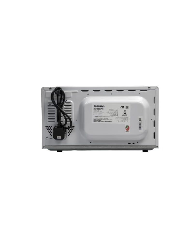 TORNADO 20 Liters Solo Microwave Oven with 5 Power Levels, 700W, Defrost Function, 35 Minutes Timer 20 L 700 W TWMS-20-W-E White - Image 4