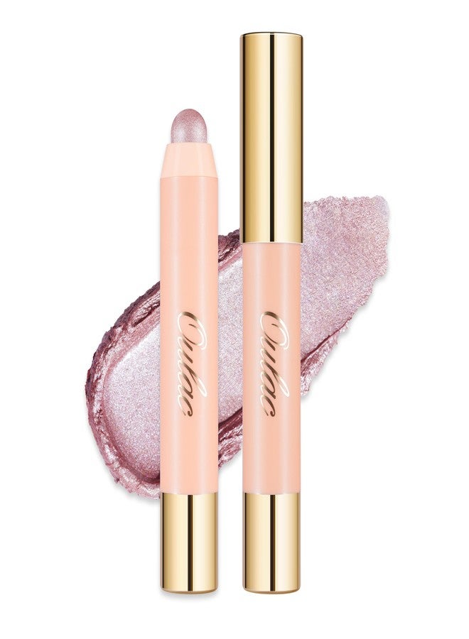 OULAC Pink Opal Metallic Finish Twist-Up Highlight Crayon with Creamy Texture Lightweight, Nourishing & Seamless Blending 8+ Hours Water-Resistant - Image 1