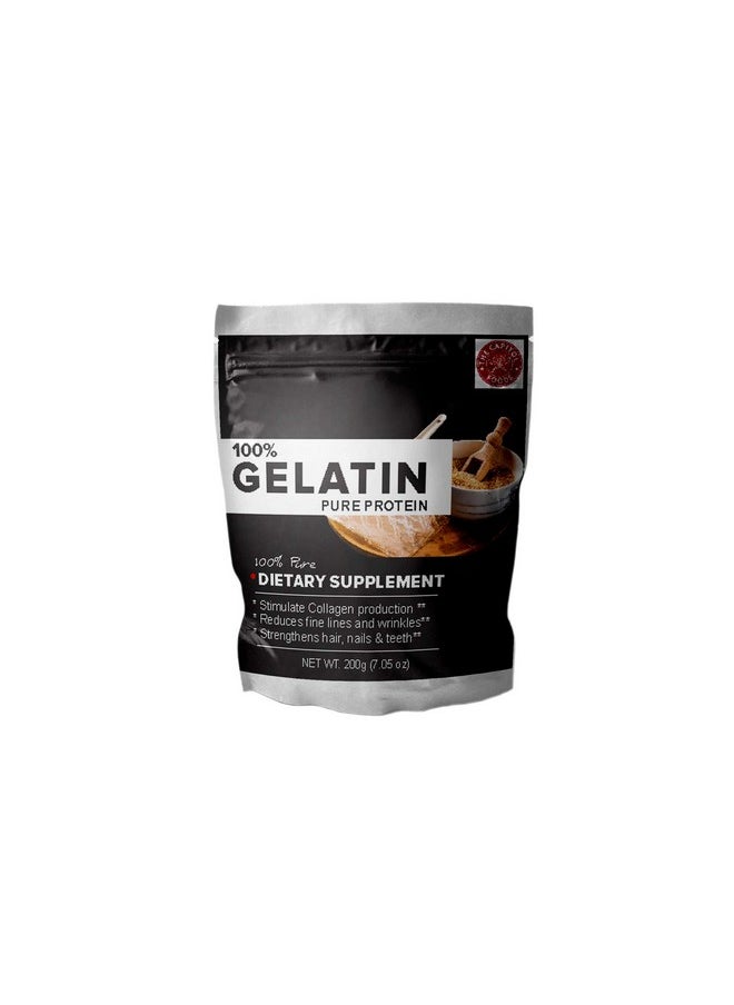 AROMATIQUE Gelatin Powder For Face Mask Gelatin Powder For Facial Hair Removal 200 Grams  - Image 1