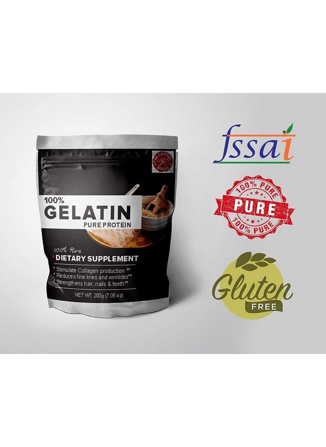 AROMATIQUE Gelatin Powder For Face Mask Gelatin Powder For Facial Hair Removal 200 Grams  - Image 2