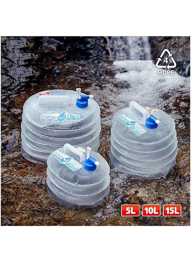 Naturehike Collapsible Water Bucket PE | 10L | Lightweight Portable Plastic Cement Material | Easy-pour Spigot | Leak-proof | Ideal for Camping and Outdoor Use  - Image 5