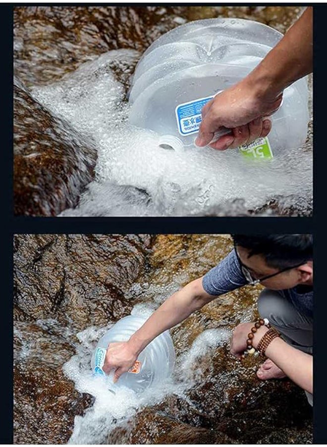 Naturehike Collapsible Water Bucket PE | 10L | Lightweight Portable Plastic Cement Material | Easy-pour Spigot | Leak-proof | Ideal for Camping and Outdoor Use  - Image 2