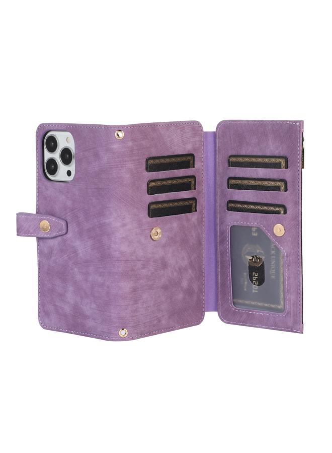 اس-توب جراب لهاتف iPhone 14 Pro Dream 9 - محفظة بطاقات بسحاب من الجلد - Image 5