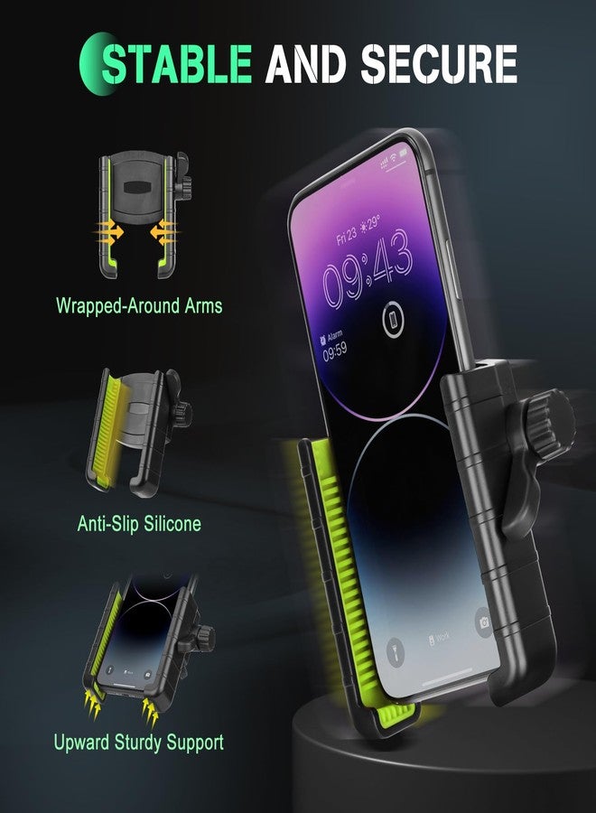 Hikeen Kayak Phone Holder, 360°Adjustable Phone Holder with Long Arm, Kayak Fishing Accessories, Phone Mount Compatible with Smartphone from 4''-7'' - Image 3