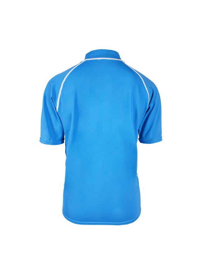 Loquat Spot Women's Split Top Short Sleeve Sun Protection Clothing Snorkeling Clothing Quick-drying Breathable Lycra Clothing Swimwear Ladies-Color:Sky Blue- - Image 3