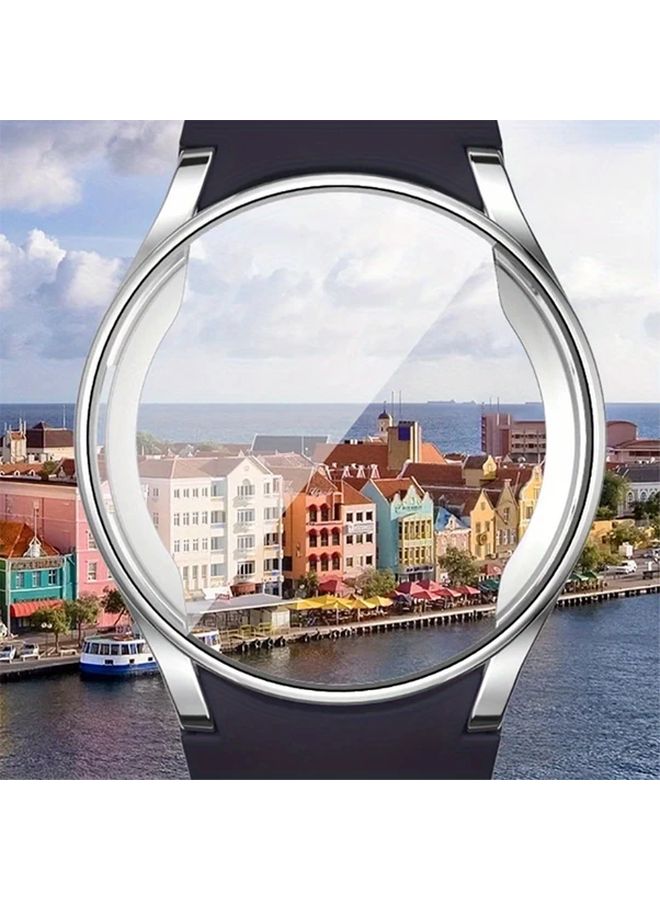 Green Silicone Strap Case For Samsung Galaxy Watch 5 40mm With Screen Protector - Image 5